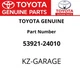 Toyota Genuine Front Panel Garnish 53921-24010 NEW