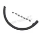 Rear Left Side Textured Black Fender Trim 75606F4010 For 2018-2022 Toyota C-HR