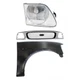 Grille Kit For 97-98 Ford F-150 with RH Fender with Wheel Arch Holes & Headlight