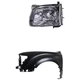 Fender and Headlight Kit For 2001-2004 Toyota Tacoma Primed Front Driver Side Fender and Headlight Kit For 2001-2004 Toyota Tacoma Primed Front Driver Side