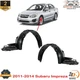 Front Fender Liner Right & Left Side For 2011-2014 Subaru Impreza