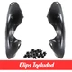 Front Left & Right Fender Liner Set w/ Clips For 2005-2010 Chrysler 300 Charger Front Left & Right Fender Liner Set w/ Clips For 2005-2010 Chrysler 300 Charger