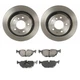 Akebono Euro Rear Brake Kit 298mm Disc Rotors Ceramic Pads for BMW E39 5 Series