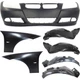 Bumper Cover Kit For 2007-08 328i 2006 330i Front Primed 7pc Bumper Cover Kit For 2007-08 328i 2006 330i Front Primed 7pc