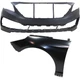 Bumper Cover Kit For 2015-2017 Hyundai Sonata Front Fits Sport Type Bumper Bumper Cover Kit For 2015-2017 Hyundai Sonata Front Fits Sport Type Bumper