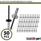 50Pcs Specialty Rivet Fastener for Toyota 4Runner RAV4 Tacoma 4mm Aluminum&Steel 50Pcs Specialty Rivet Fastener for Toyota 4Runner RAV4 Tacoma 4mm Aluminum&Steel
