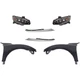 Headlight Kit For 2018 Honda Civic Driver LH Passenger RH Side