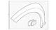 Genuine Hyundai 2018-2021 Kona Kona Electric Wheel Opening Molding 87711-J9500