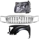 Front Grille Kit For 2001-2004 Toyota Tacoma Base DLX Pre Runner Front Grille Kit For 2001-2004 Toyota Tacoma Base DLX Pre Runner