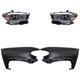 Headlight Kit For 2016-2017 Toyota Tacoma LH RH Assy CAPA Fits Wheel Arch Trim