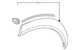 Genuine Lexus Wheel Opening Molding 75606-46020-C0