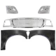 Grille For 1999 2000 2001 2002 2003 Ford F-150 Chrome Honeycomb w/ Headlight Kit
