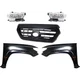 Grille Kit For 16-17 Toyota Tacoma Black with Left and Right Fender & Headlight
