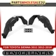 2pcs Inner Fender Liners with Insulation Foam Front for Toyota Sienna 2011-2014
