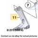 2011–2016 BMW 520i Left Fender Mount Bracket Spacer USED OEM 51117207931 2011–2016 BMW 520i Left Fender Mount Bracket Spacer USED OEM 51117207931