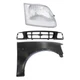 Fender and Headlight Kit Fits 97-98 Ford F-150 F-250 Primed Passenger Side