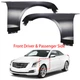 Replacement Front Left+Right Side Fender Assy For 2013-2018 Cadillac Ats Sedan Replacement Front Left+Right Side Fender Assy For 2013-2018 Cadillac Ats Sedan
