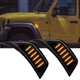 2PCS Amber Fender LED Turn Signal Air Vent Lights For 18-23 Jeep Wrangler JL JT 2PCS Amber Fender LED Turn Signal Air Vent Lights For 18-23 Jeep Wrangler JL JT