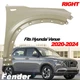 Front Fender Replacement For Hyundai Venue 2020-2024 RH Steel 66321K2000
