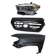 Grille Kit For 2016-2017 Toyota Tacoma with Driver Side Fender and Headlight